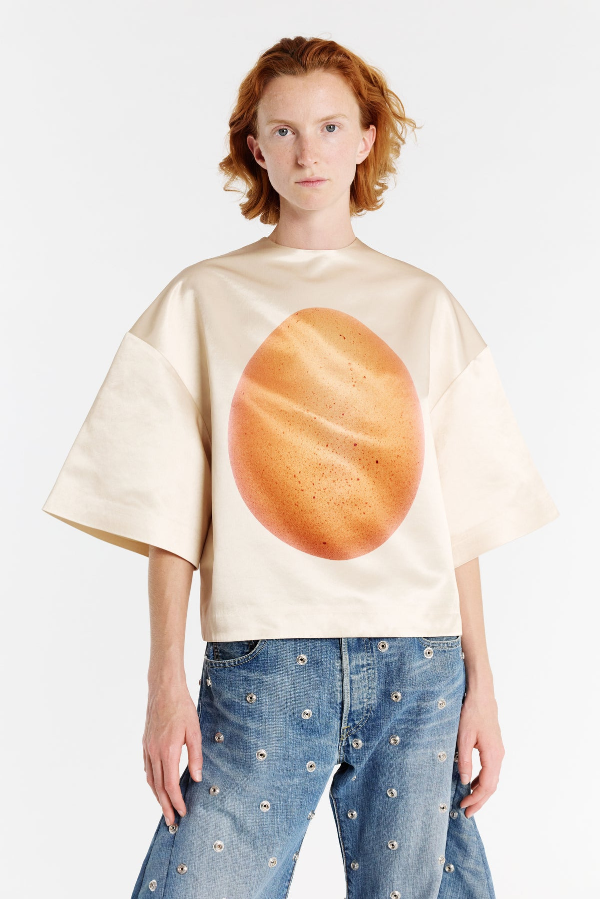 BOILED EGG SATIN TOP PEACH - 6