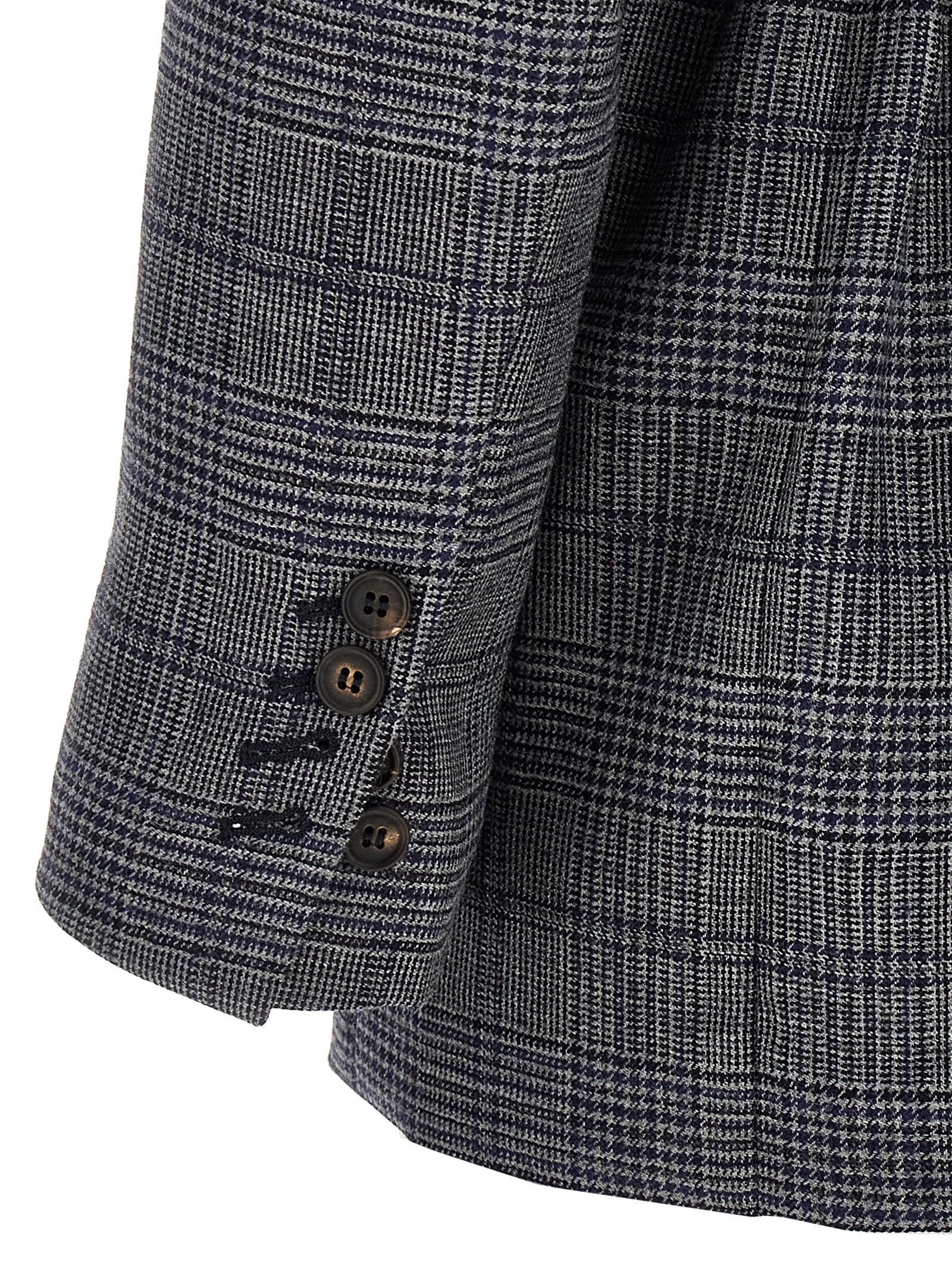 Monile Houndstooth Blazer Blazer And Suits Gray - 5