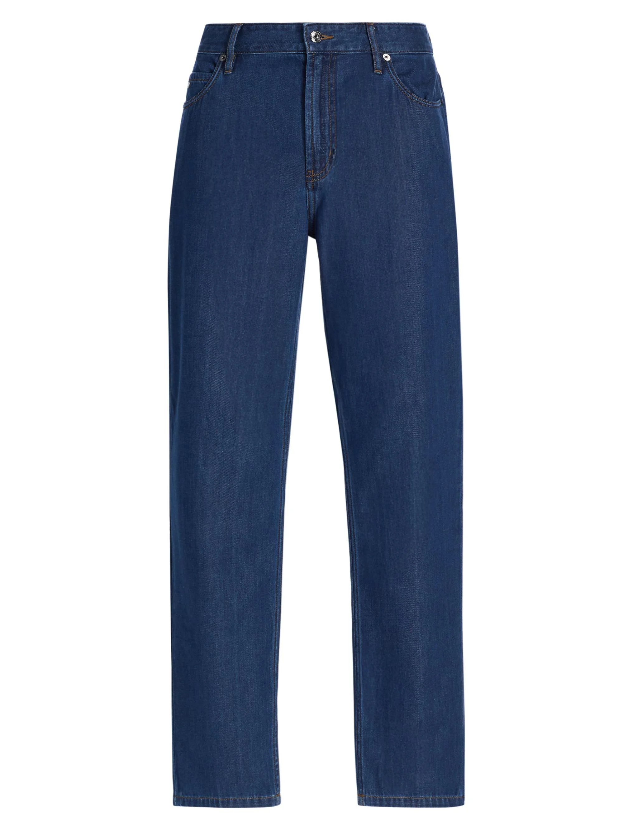 Men's 5-Pocket Straight-Leg Jeans - Medium Blue - 1