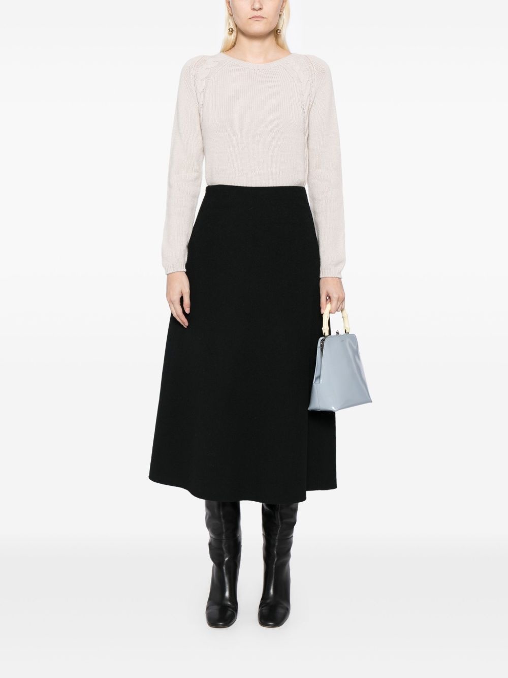 cashmere long sleeves jumper - 2