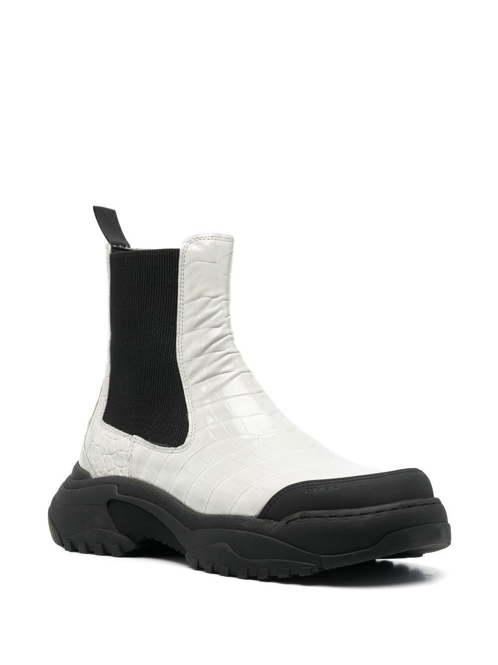 contrasting-panel chelsea ankle boots - 2
