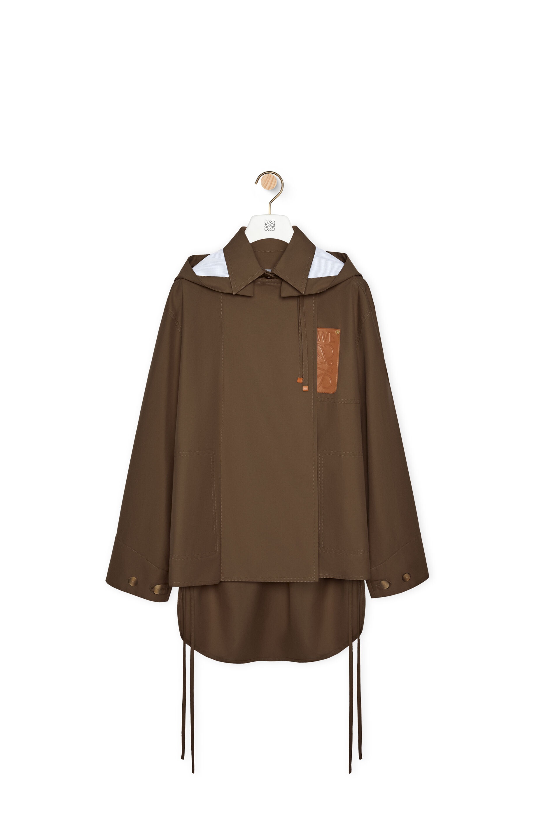 Hooded parka in cotton - 1