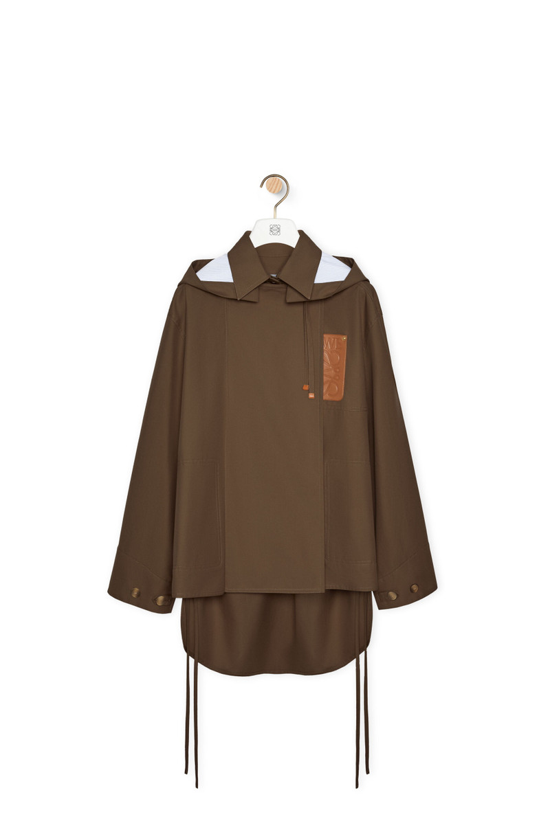 Hooded parka in cotton 1