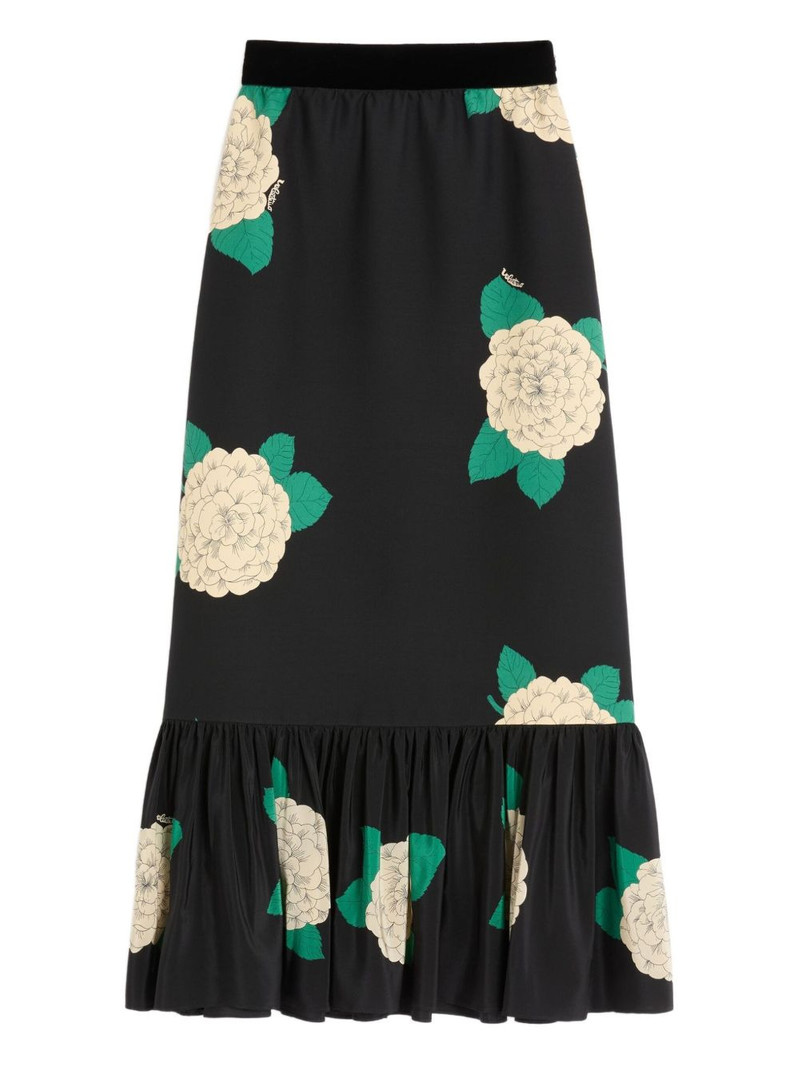 Apres L'Hiver-print midi skirt 1