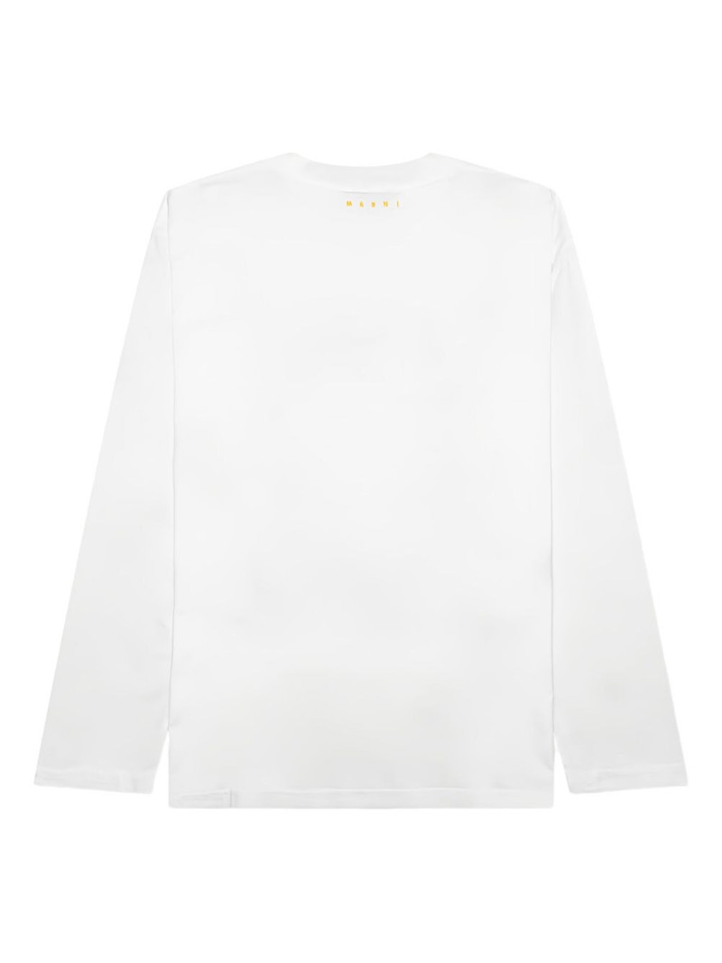 Marni graphic-print long-sleeve T-shirt outlook