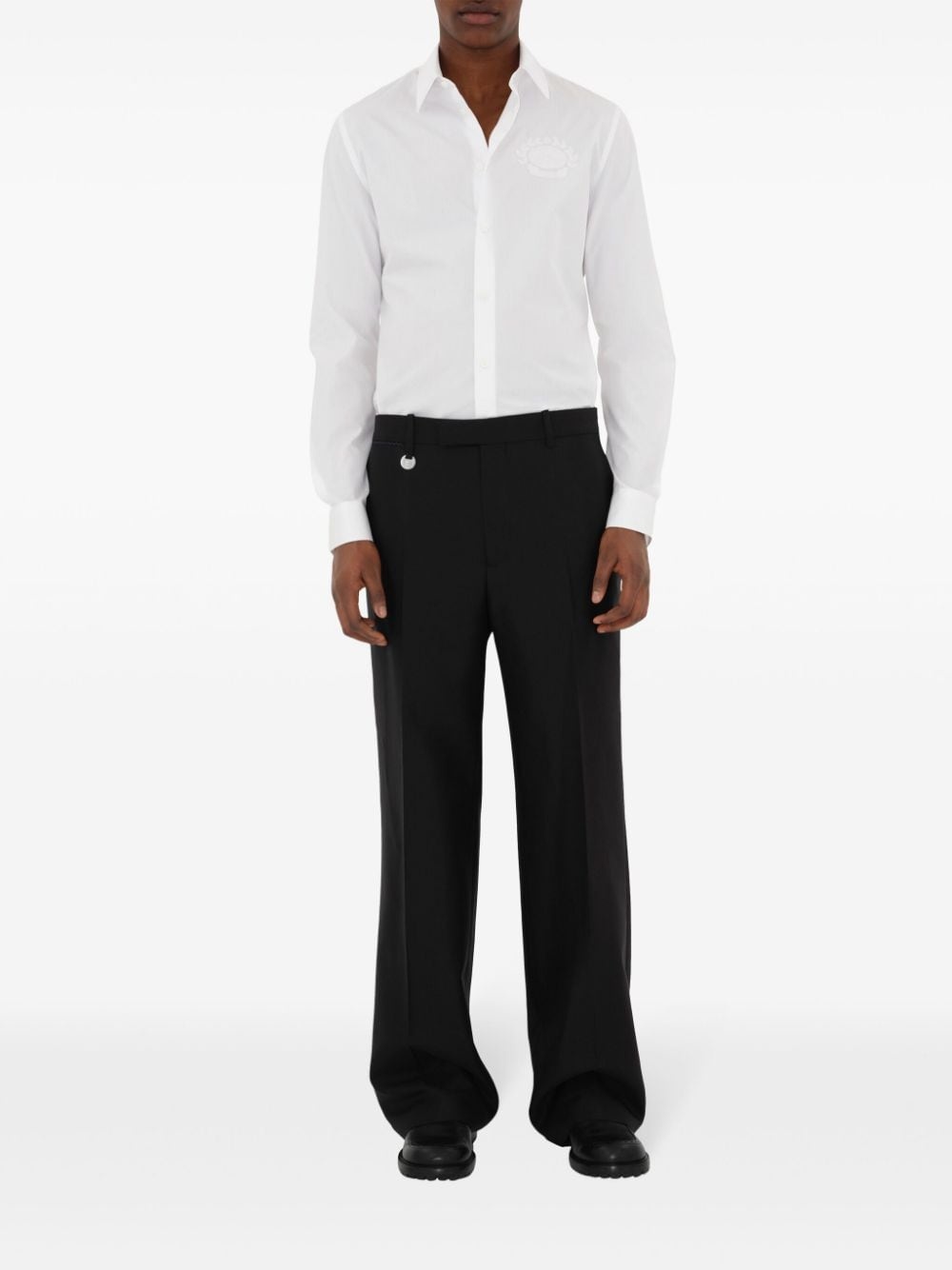EKD-embroidered cotton shirt - 7