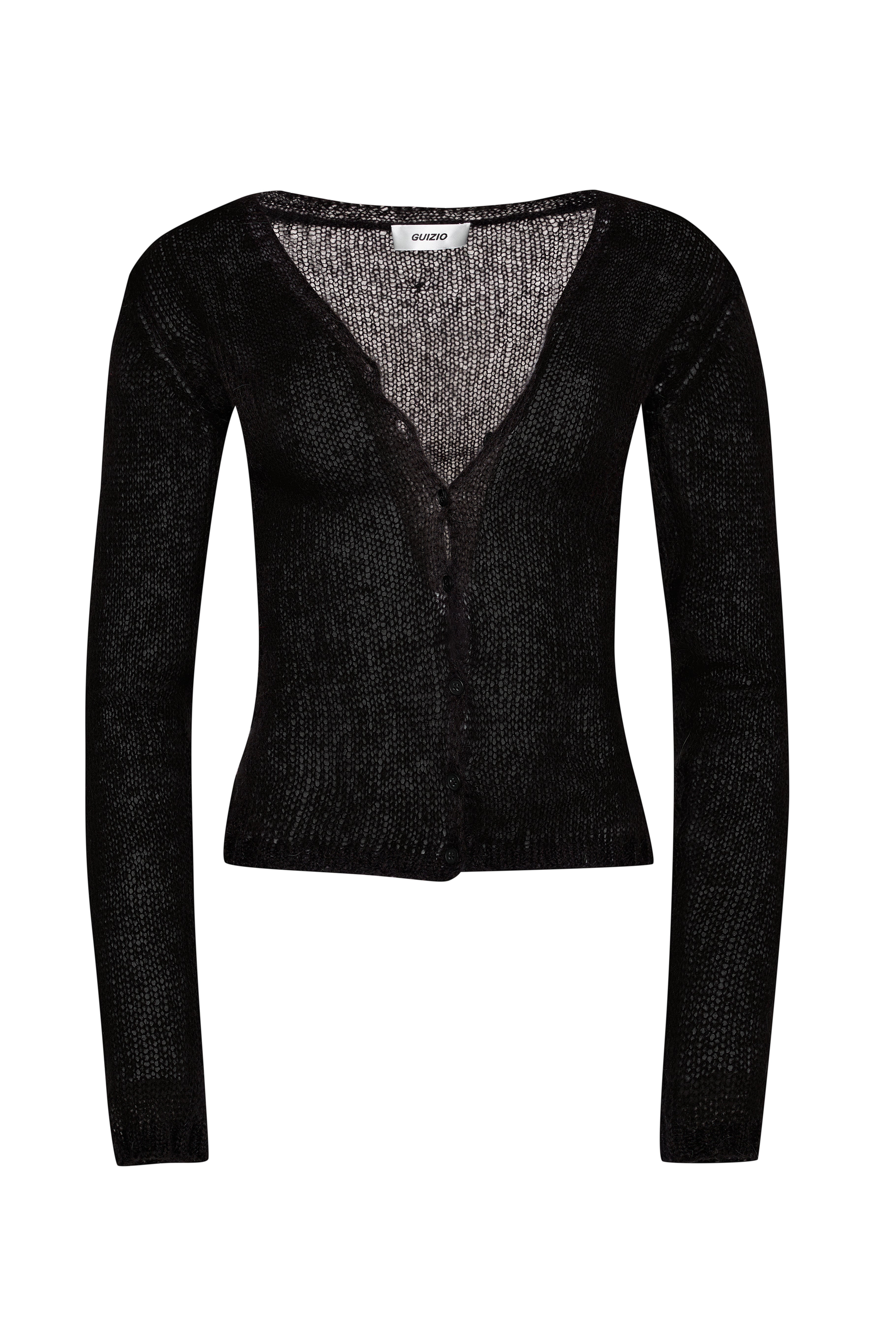 FULL LENGTH MOHAIR CARDIGAN - 1