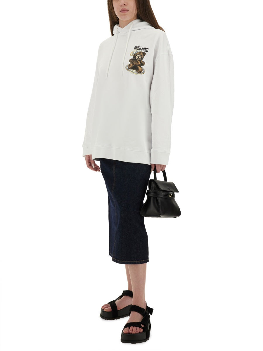 Sweatshirt With "Teddy" Print - 2