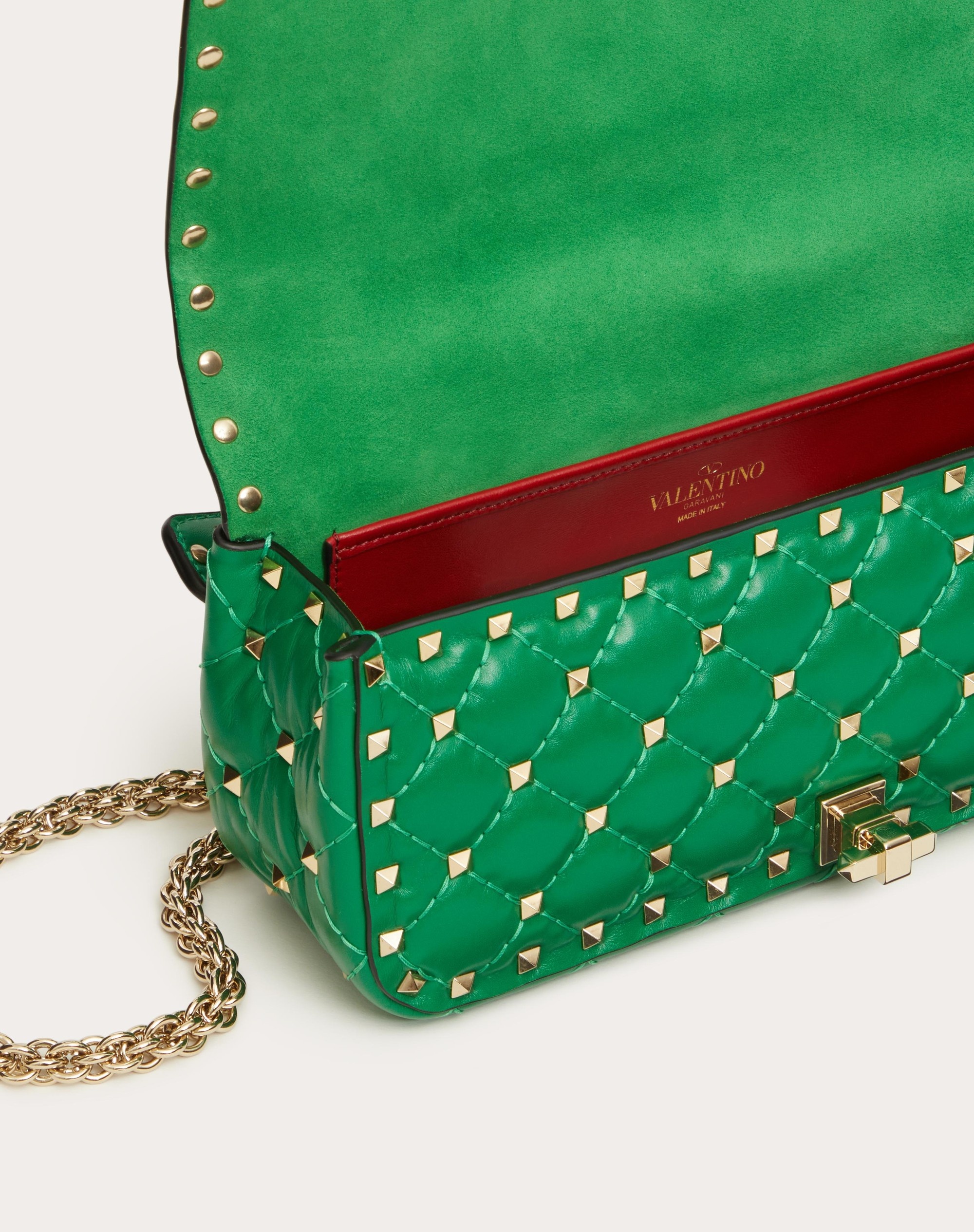ROCKSTUD SPIKE CALFSKIN SHOULDER BAG - 4