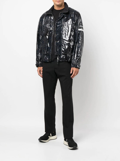 Stone Island Shadow Project graphic-print coated bomber jacket outlook