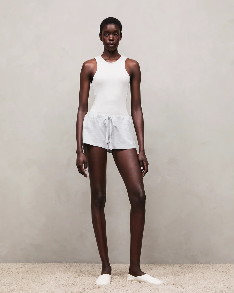 entire studios LIGHTWEIGHT MICRO SHORTS HEATHER GREY outlook