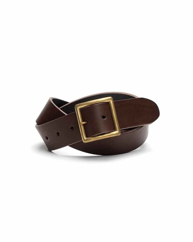 PLAIN BELT 40MM DK.BROWN 1