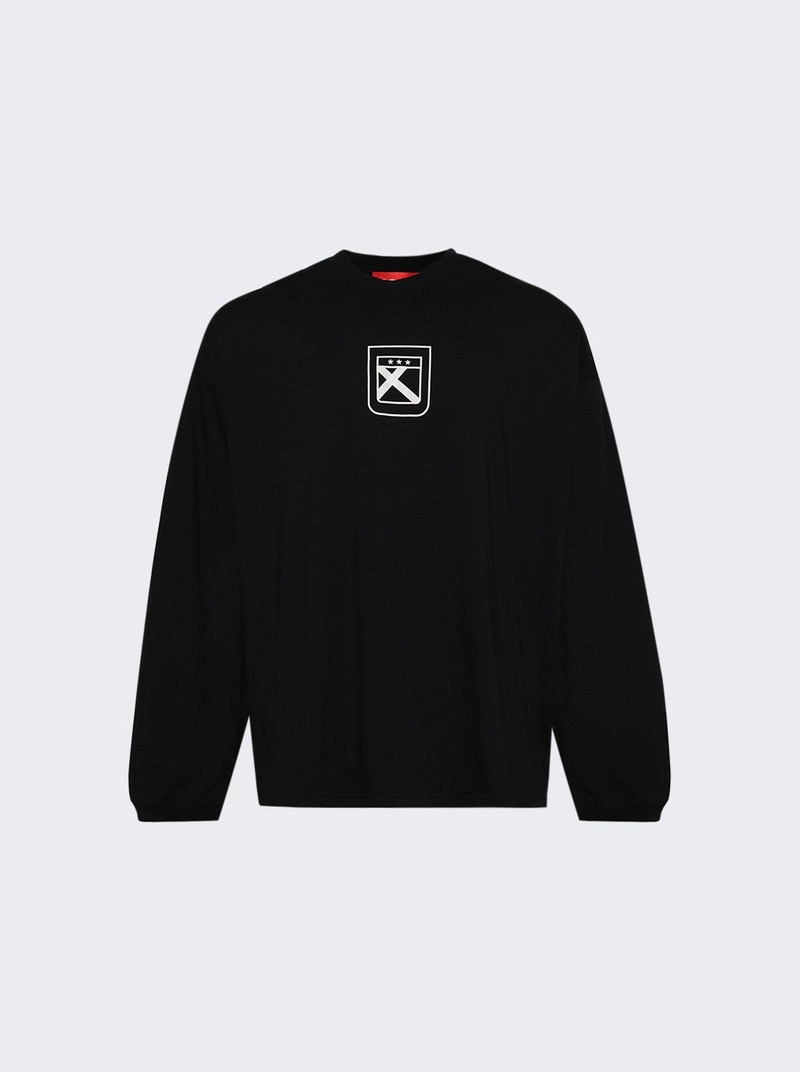 Fainting Cross Oversized Longsleeve Washed Black 1