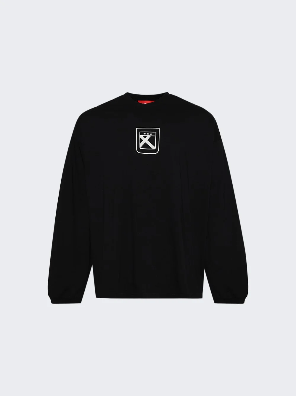 Fainting Cross Oversized Longsleeve Washed Black - 1