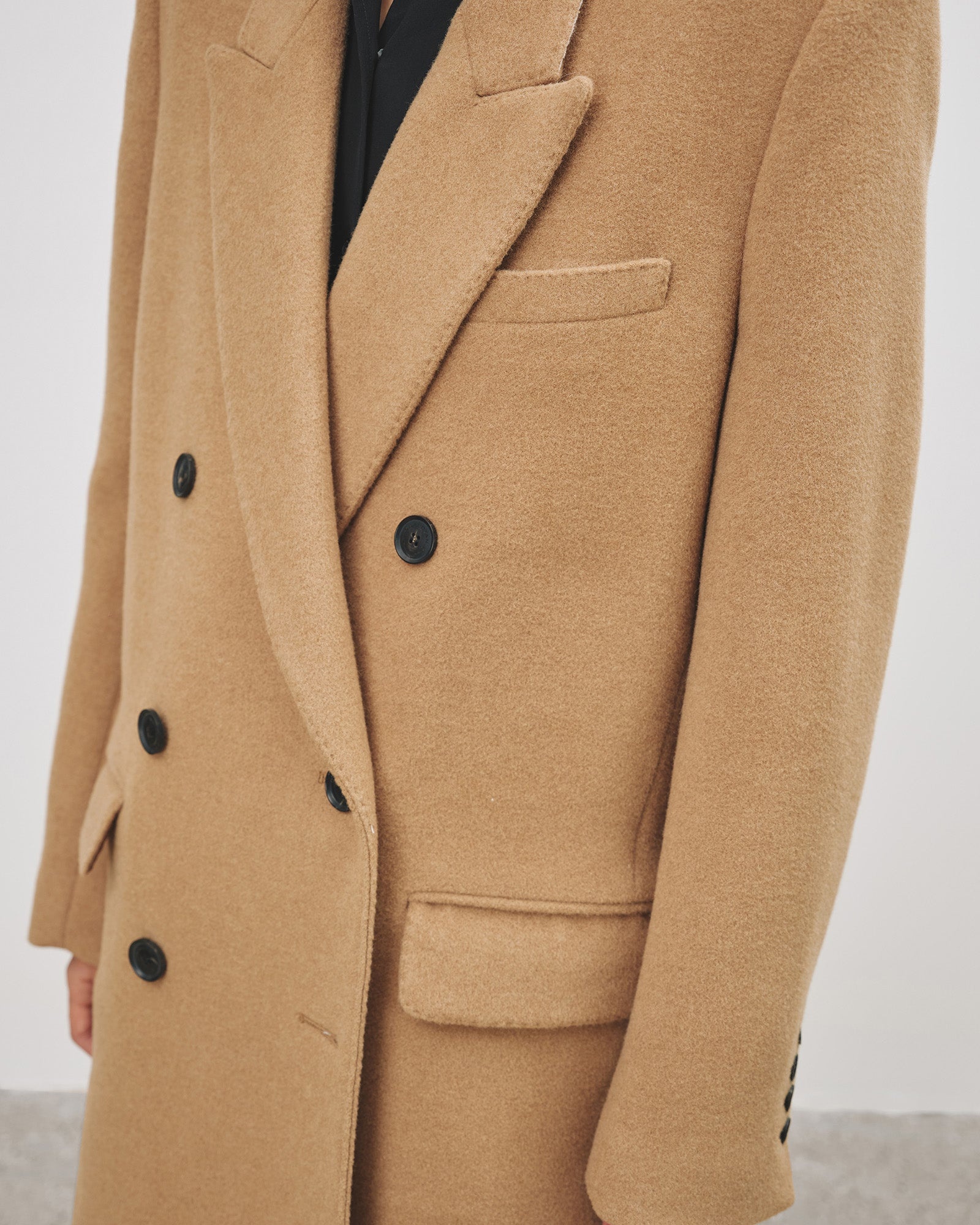 EDMONT DOUBLE BREASTED LONG COAT - 3