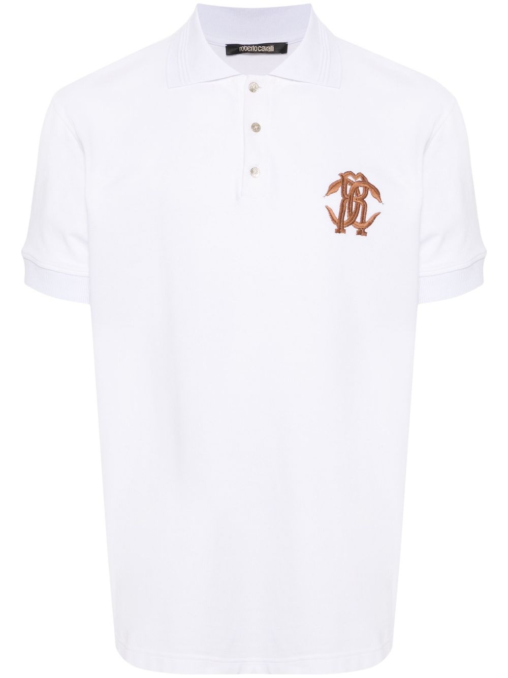 logo-embroidered polo shirt - 1