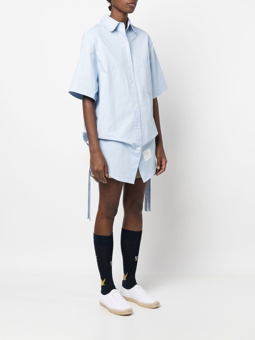 short-sleeve shirt dress - 3