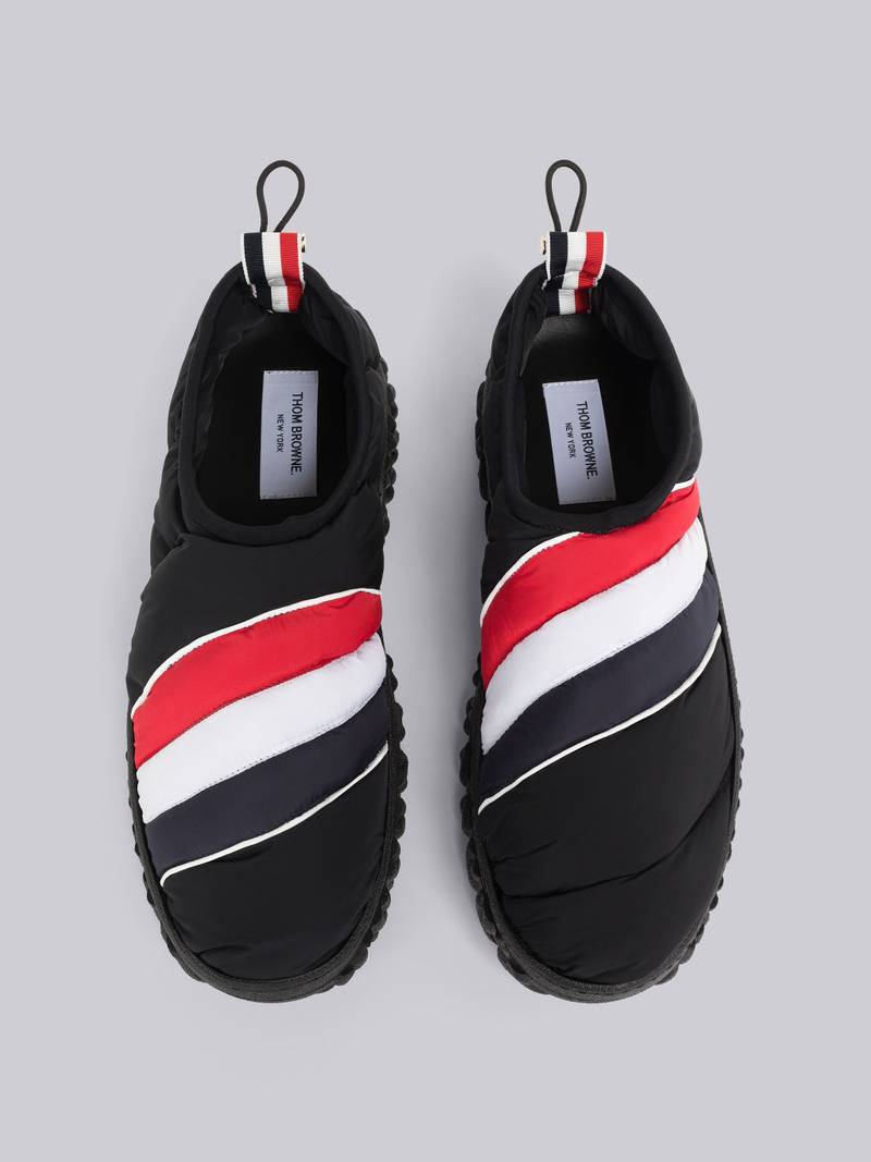 Poly Twill Cable Knit Sole Warm Up Shoe 4