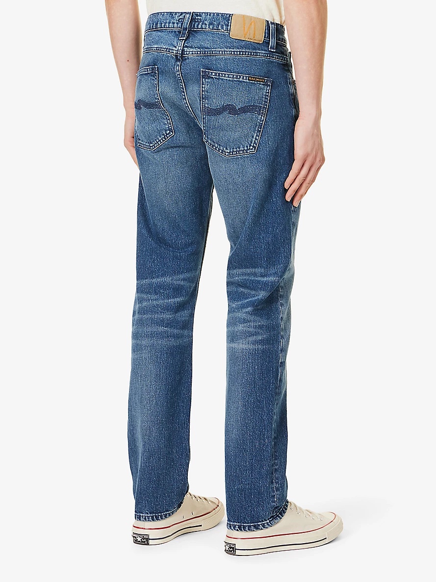 Lean Dean slim-leg mid-rise stretch-denim jeans - 4