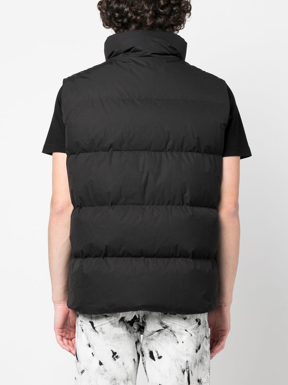 funnel-neck padded gilet - 4