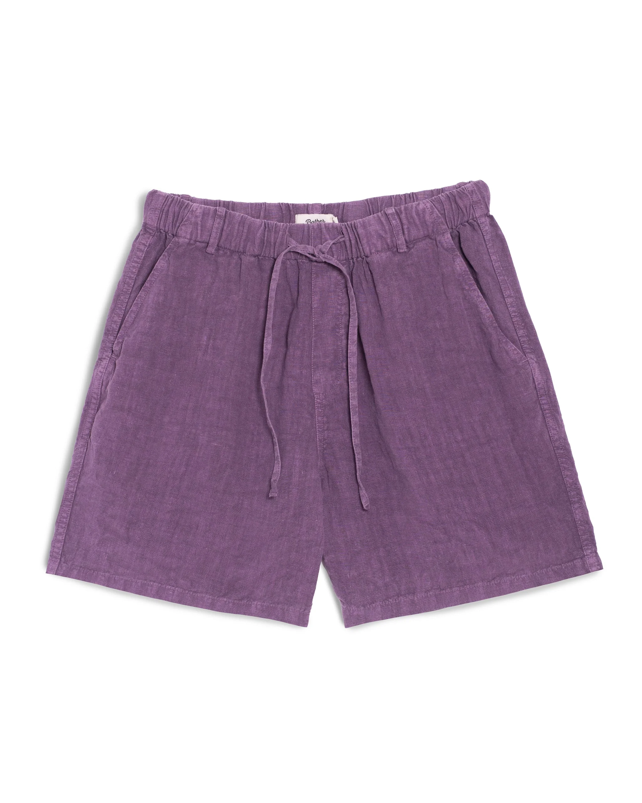 Grape Linen Leisure Short - 1
