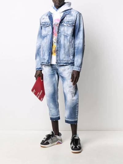 DSQUARED2 distressed denim jacket outlook