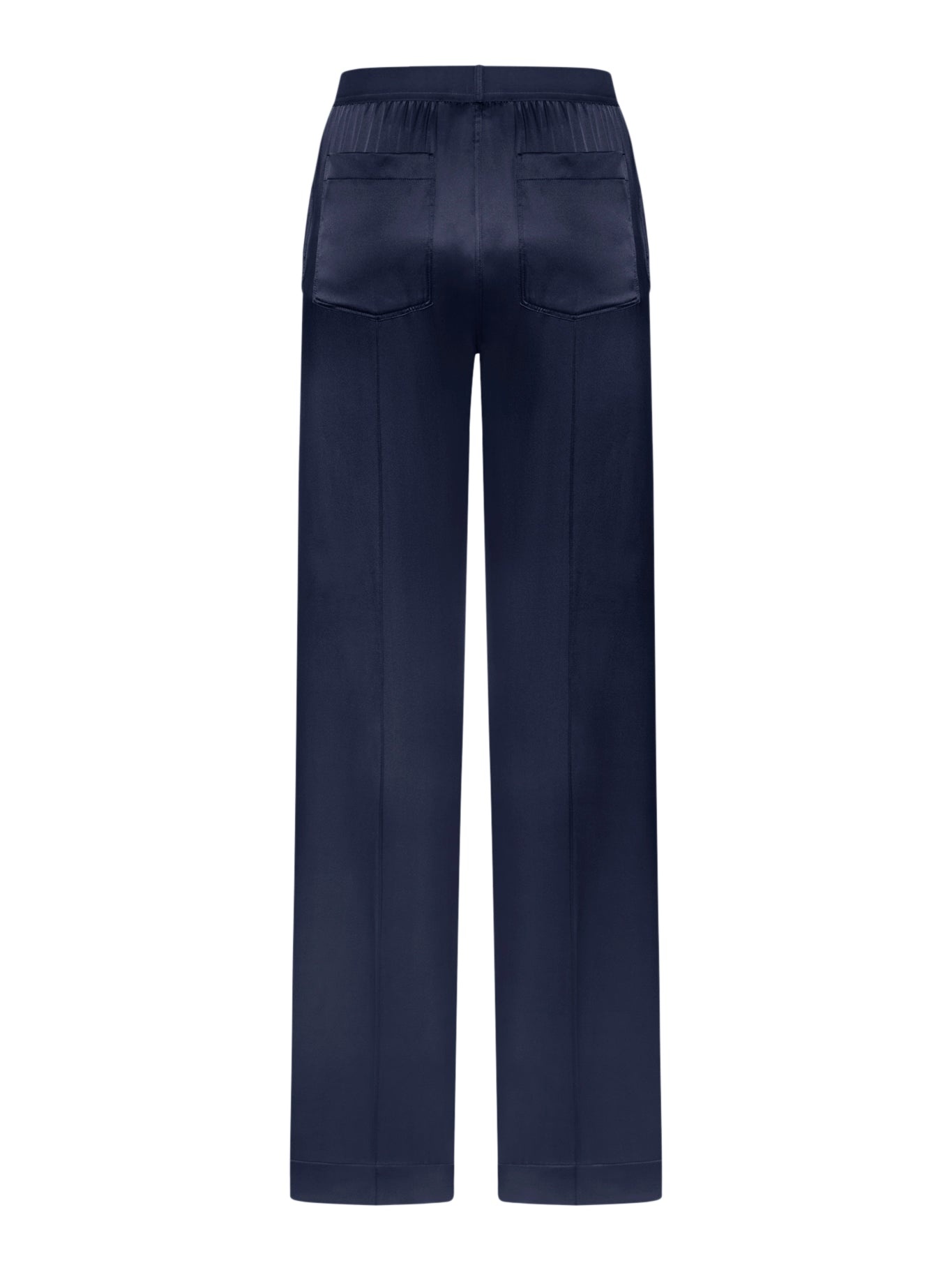 STRETCH SILK SATIN PANTS - 2