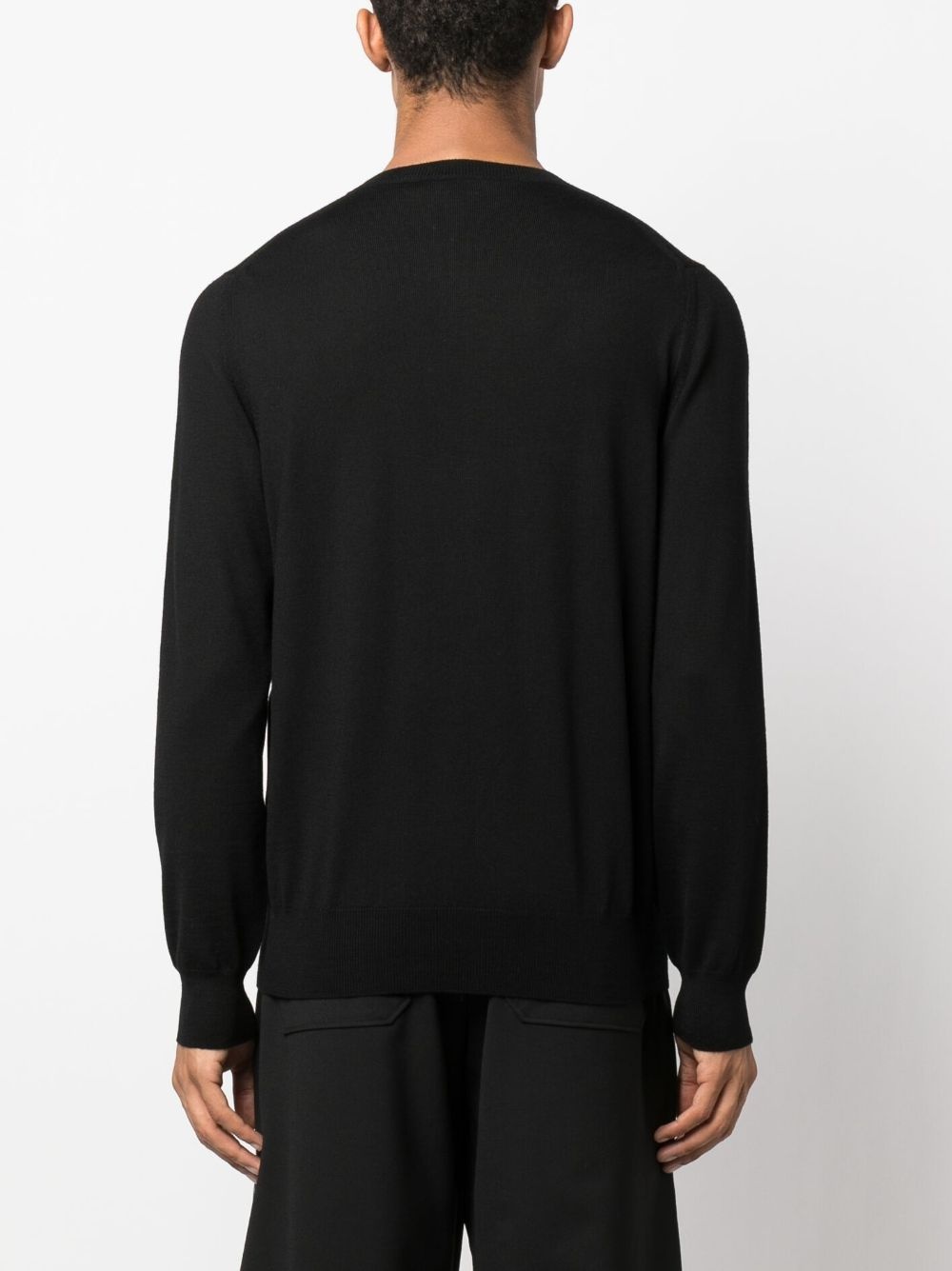 embroidered-logo cotton jumper - 4