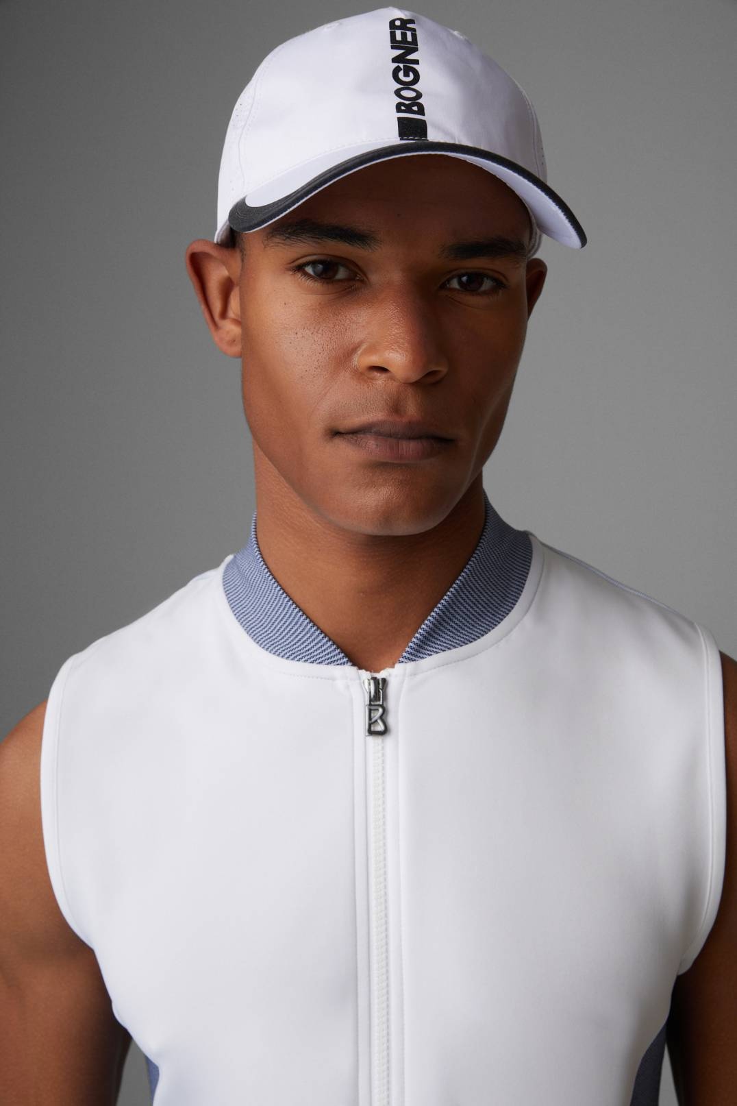 WADO MID-LAYER WAISTCOAT IN NAVY BLUE/WHITE - 6