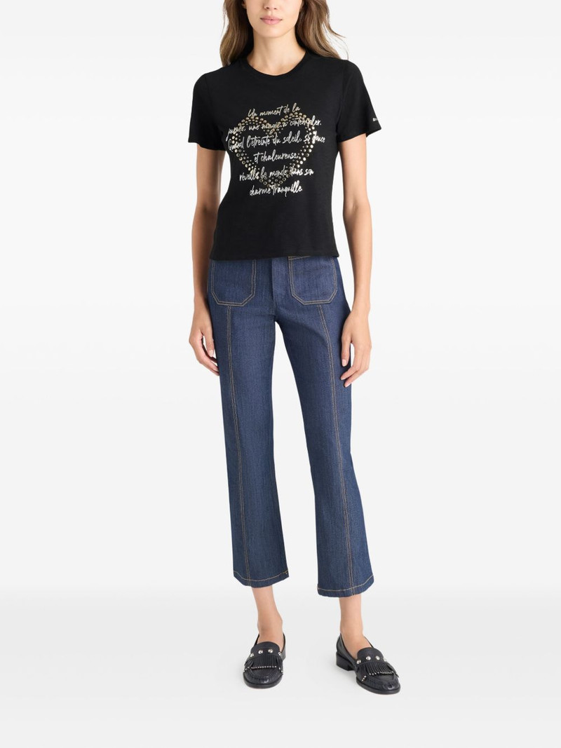 Cinq à Sept studded love letter T-shirt outlook