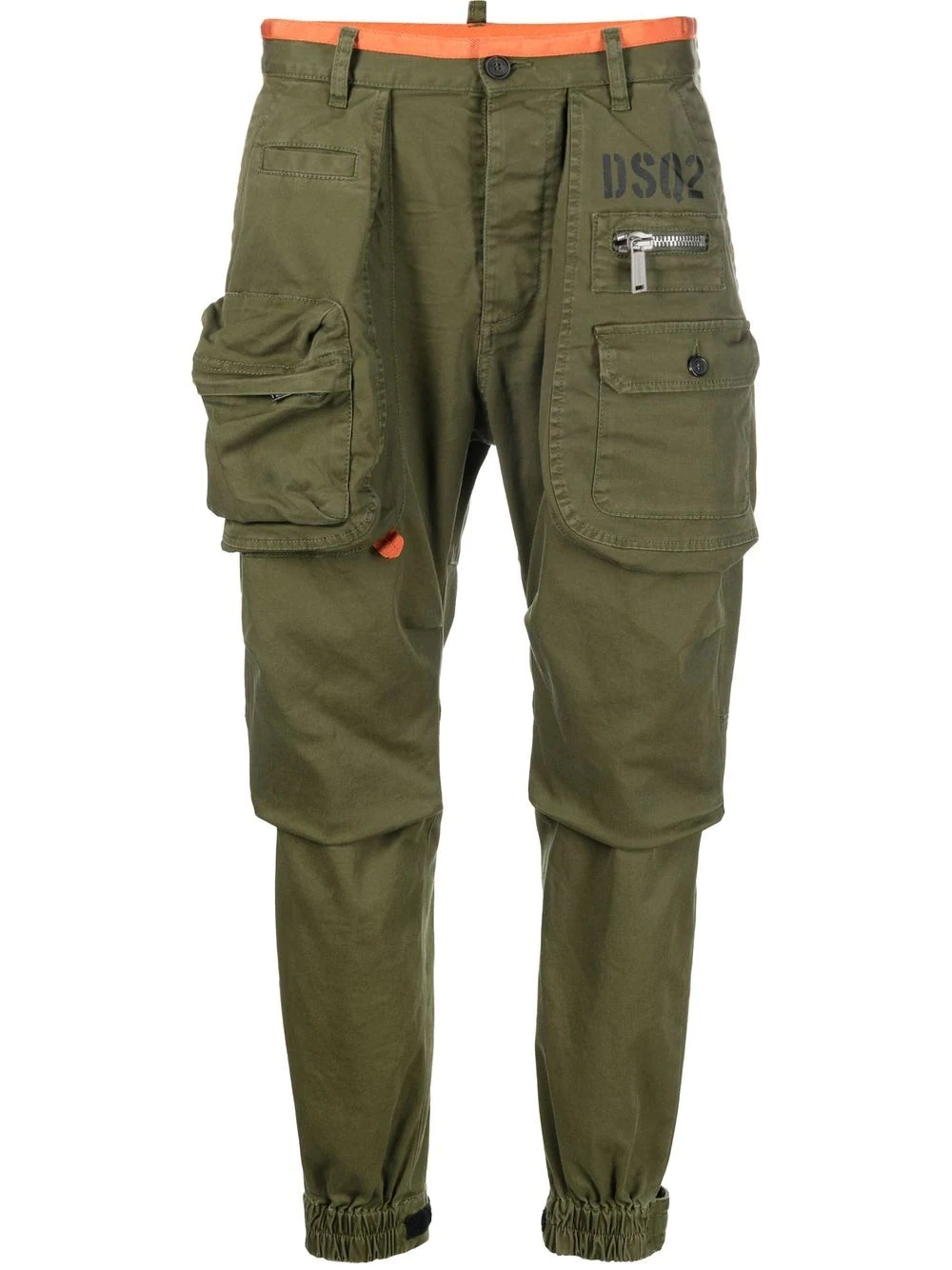 logo-print cargo trousers - 1