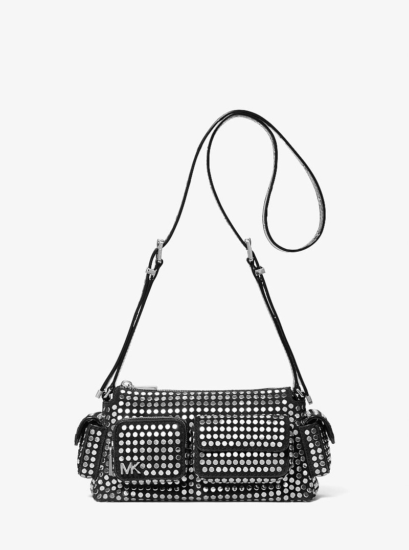 Dakota Small Studded Suede Shoulder Bag 1