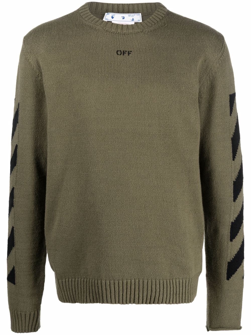 Diag crew neck jumper - 1