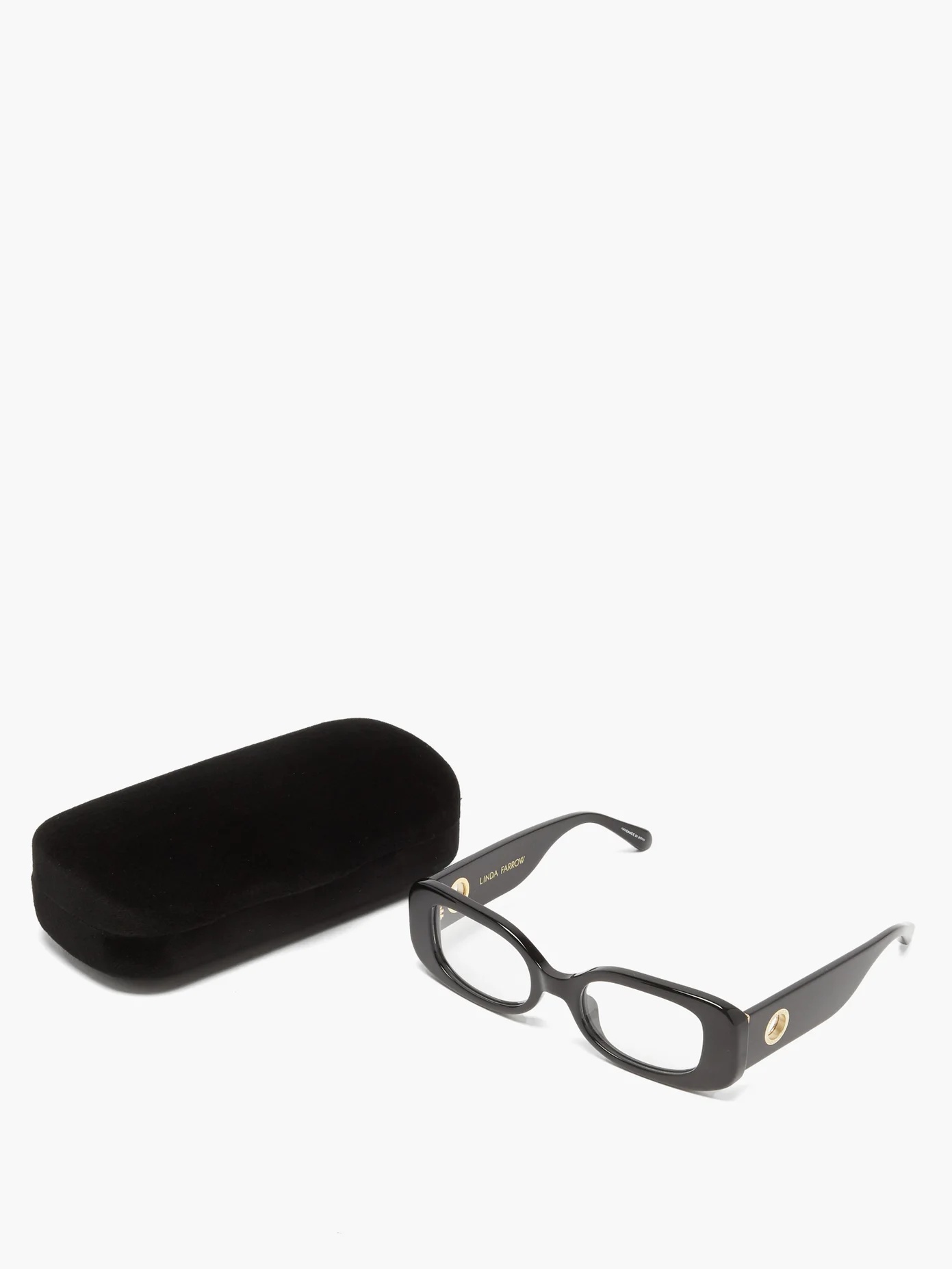 Lola rectangular acetate glasses - 5