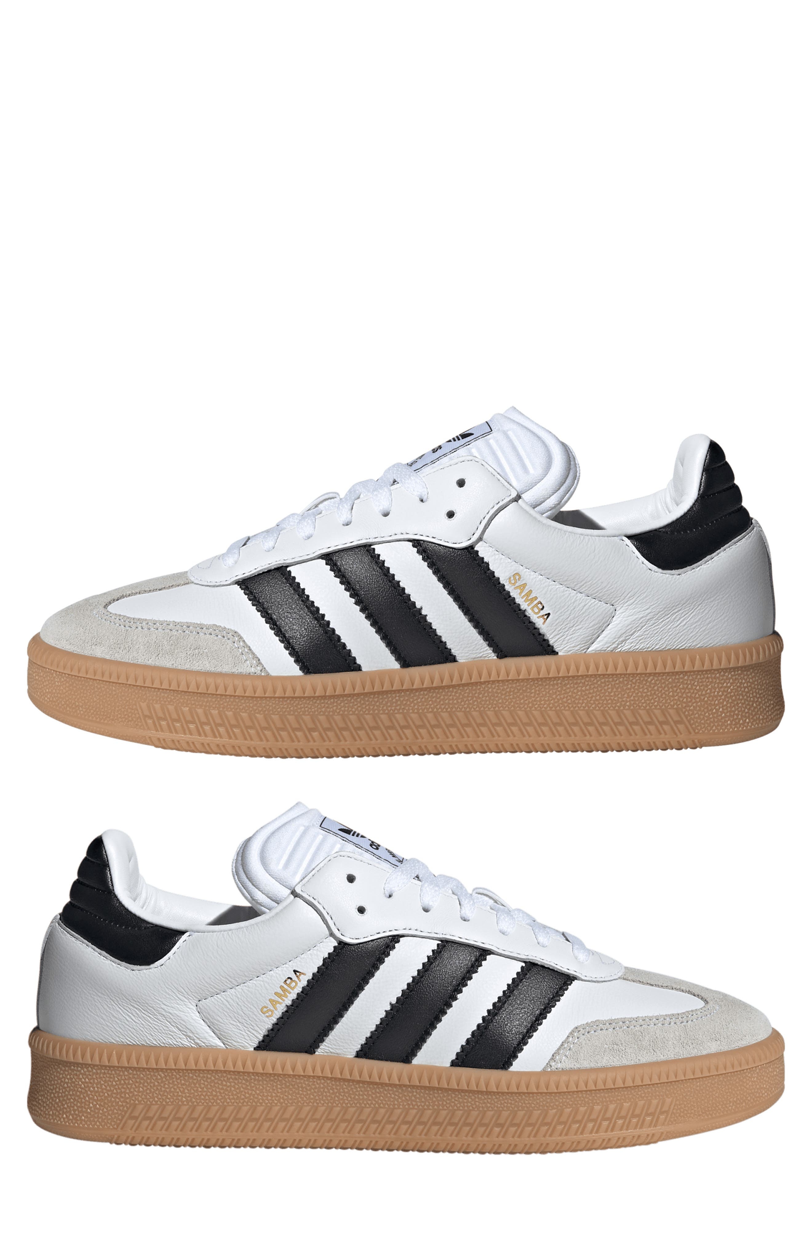 adidas Samba XLG Sneaker in White/Black/Gum at Nordstrom - 8