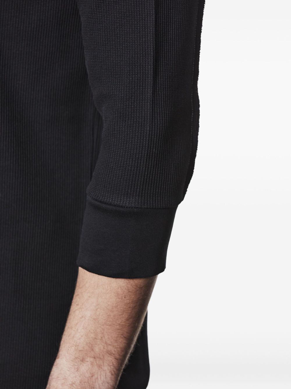 ribbed three-quarter sleeve T-shirt - 5