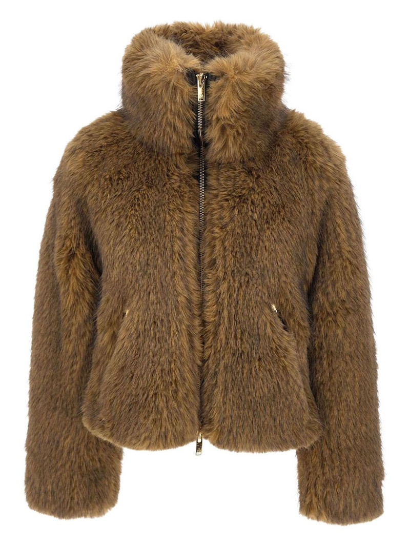 zip faux-fur jacket 1