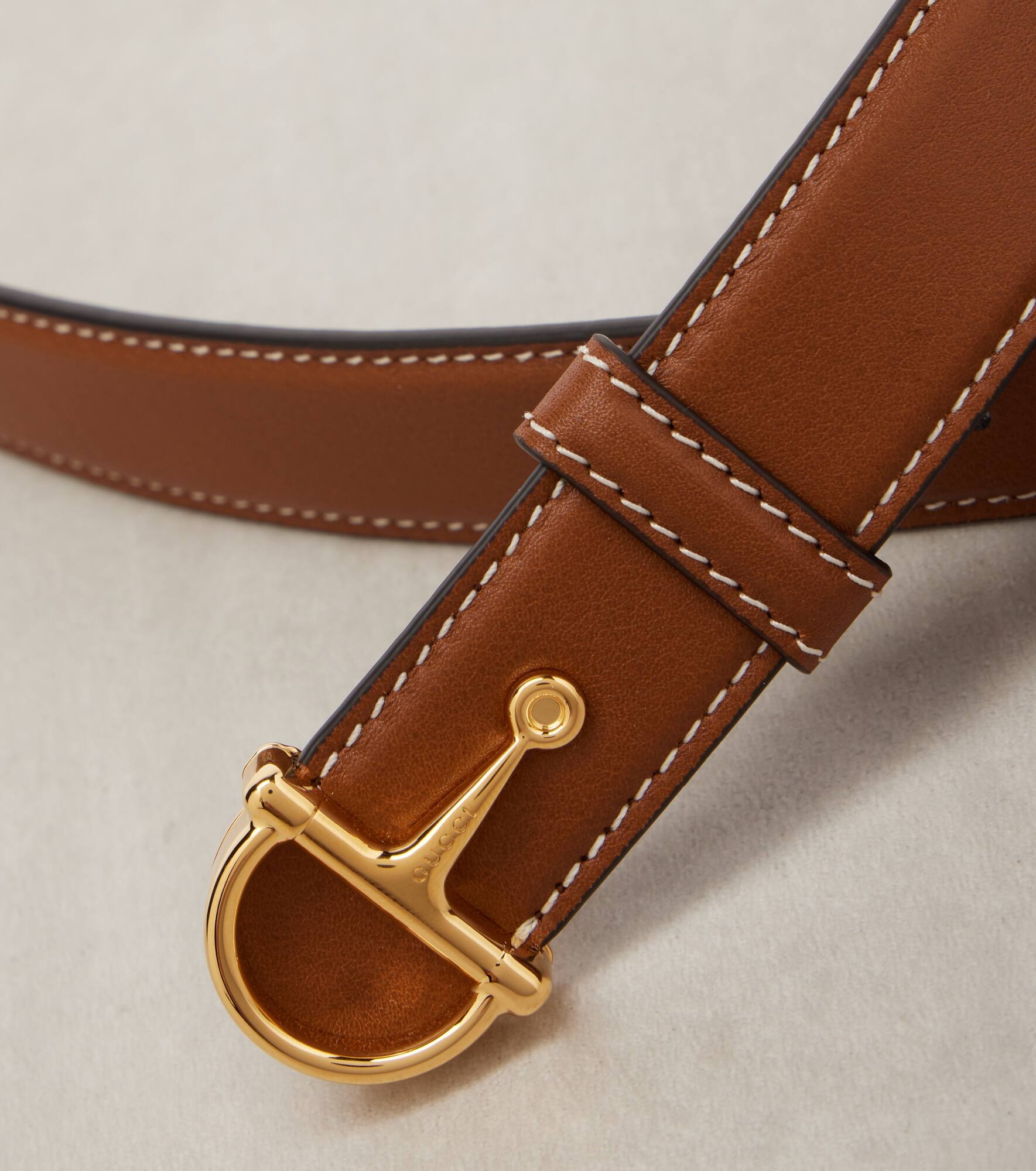 Horsebit leather belt - 3