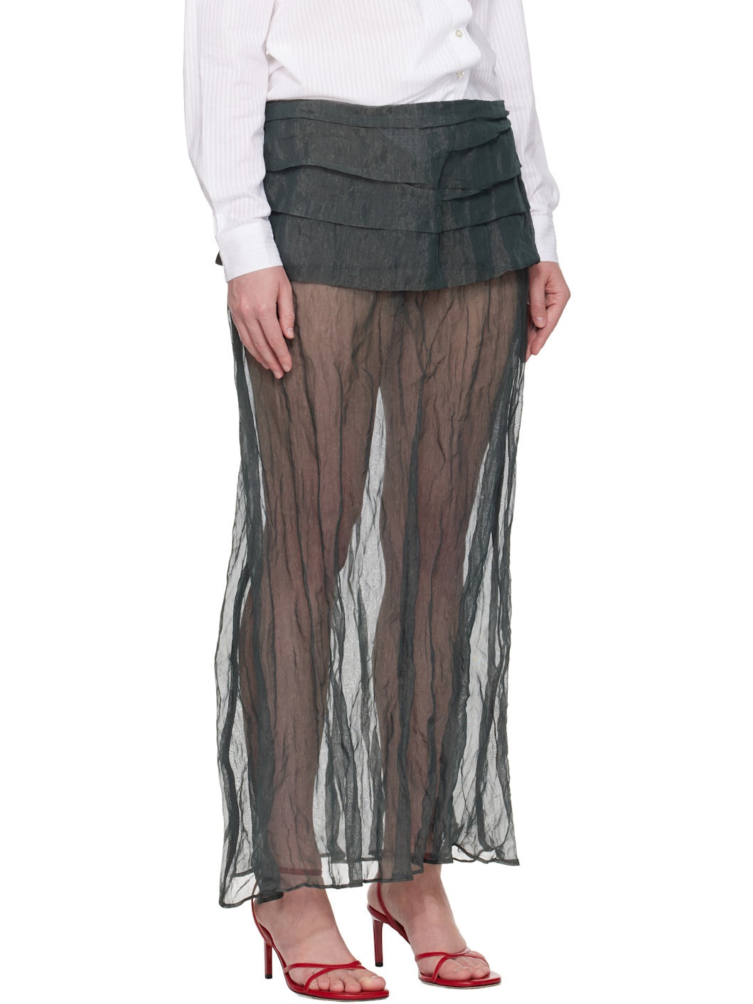 Gray Mae Maxi Skirt - 2