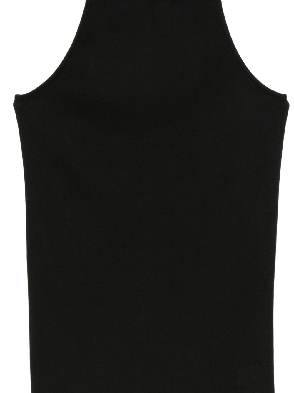 ribbed-knit asymmetric top - 3
