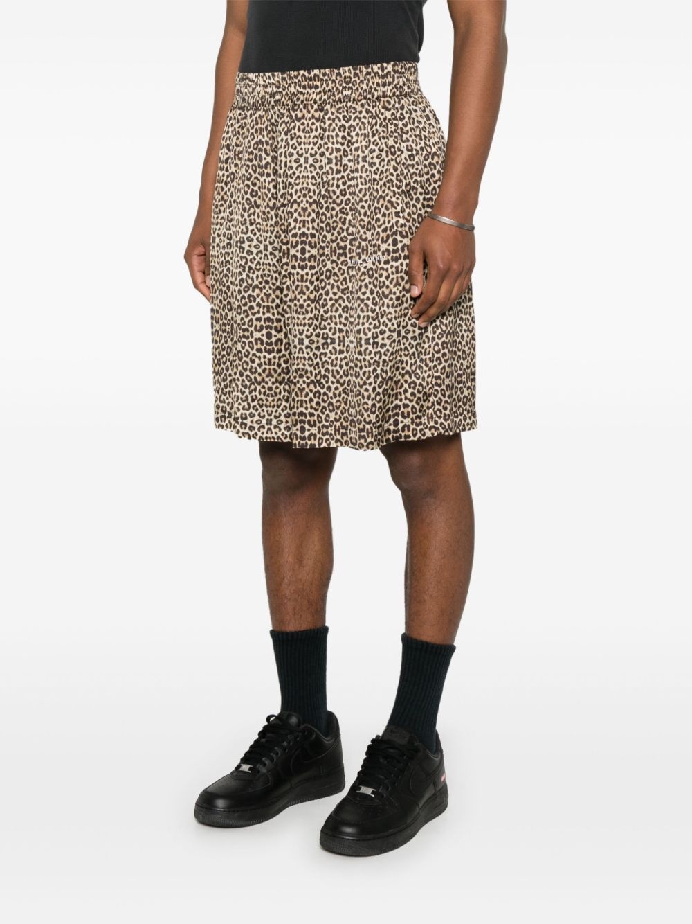 leopard-print shorts - 3