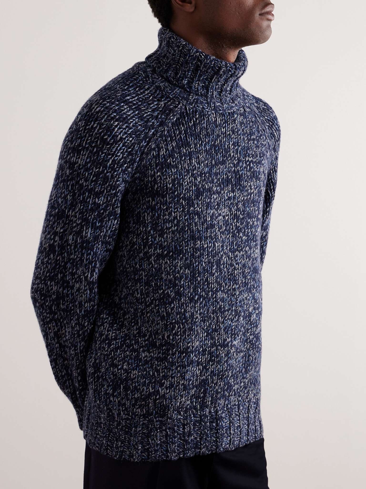 Virgin Wool, Cashmere and Silk-Blend Rollneck Sweater - 3