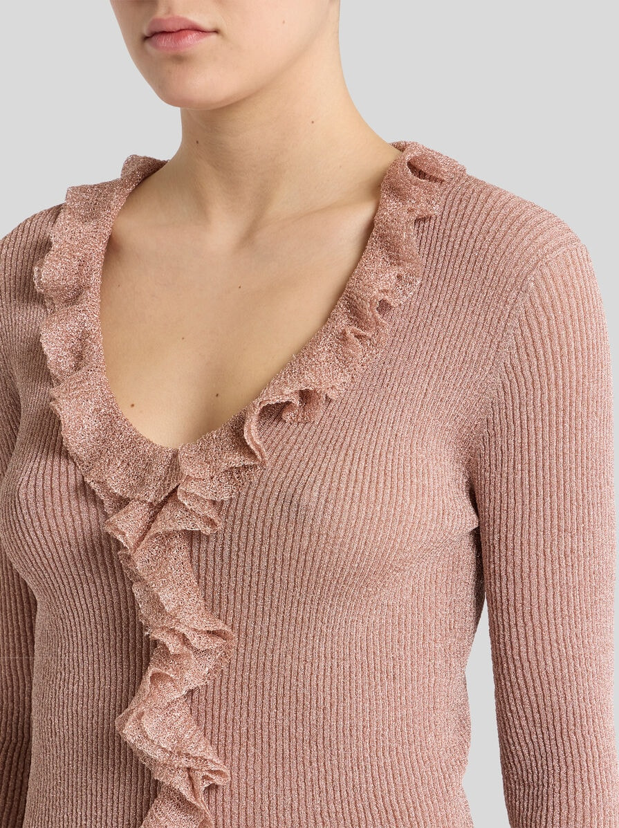 METALLIC TOP WITH FLOUNCES - 3