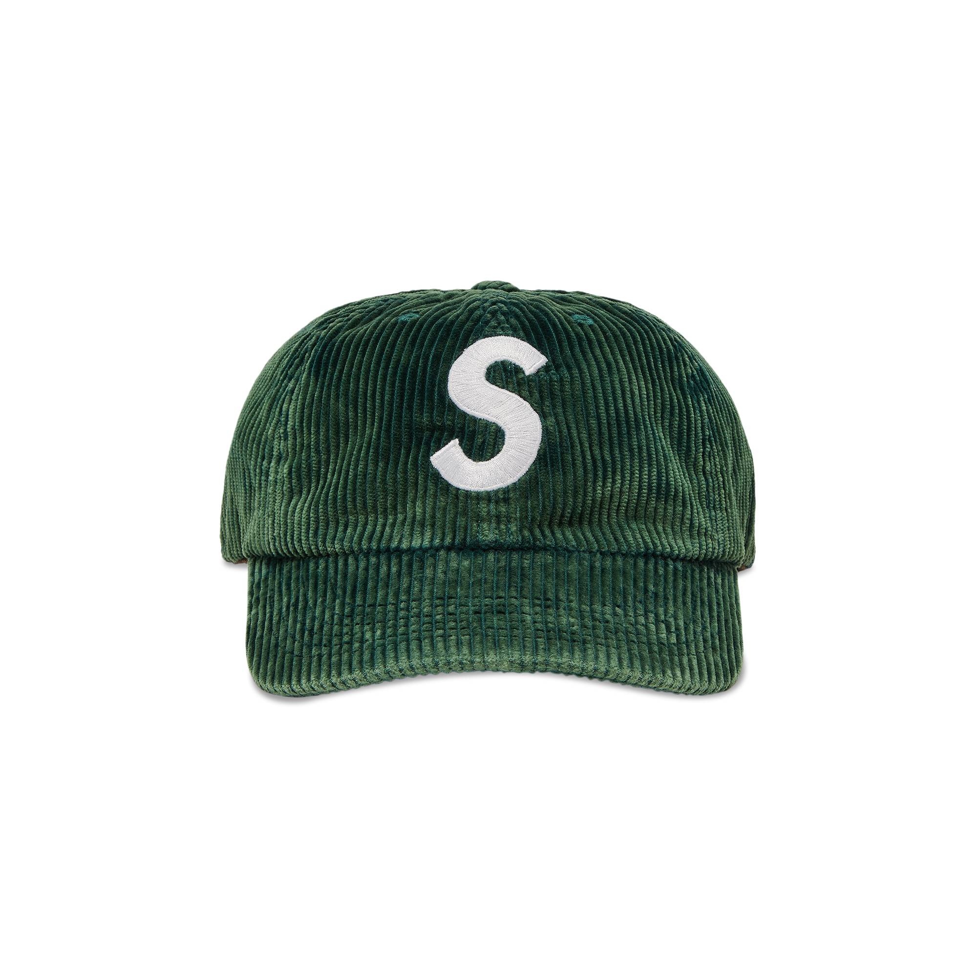 Supreme Corduroy S Logo 6-Panel 'Green' - 1