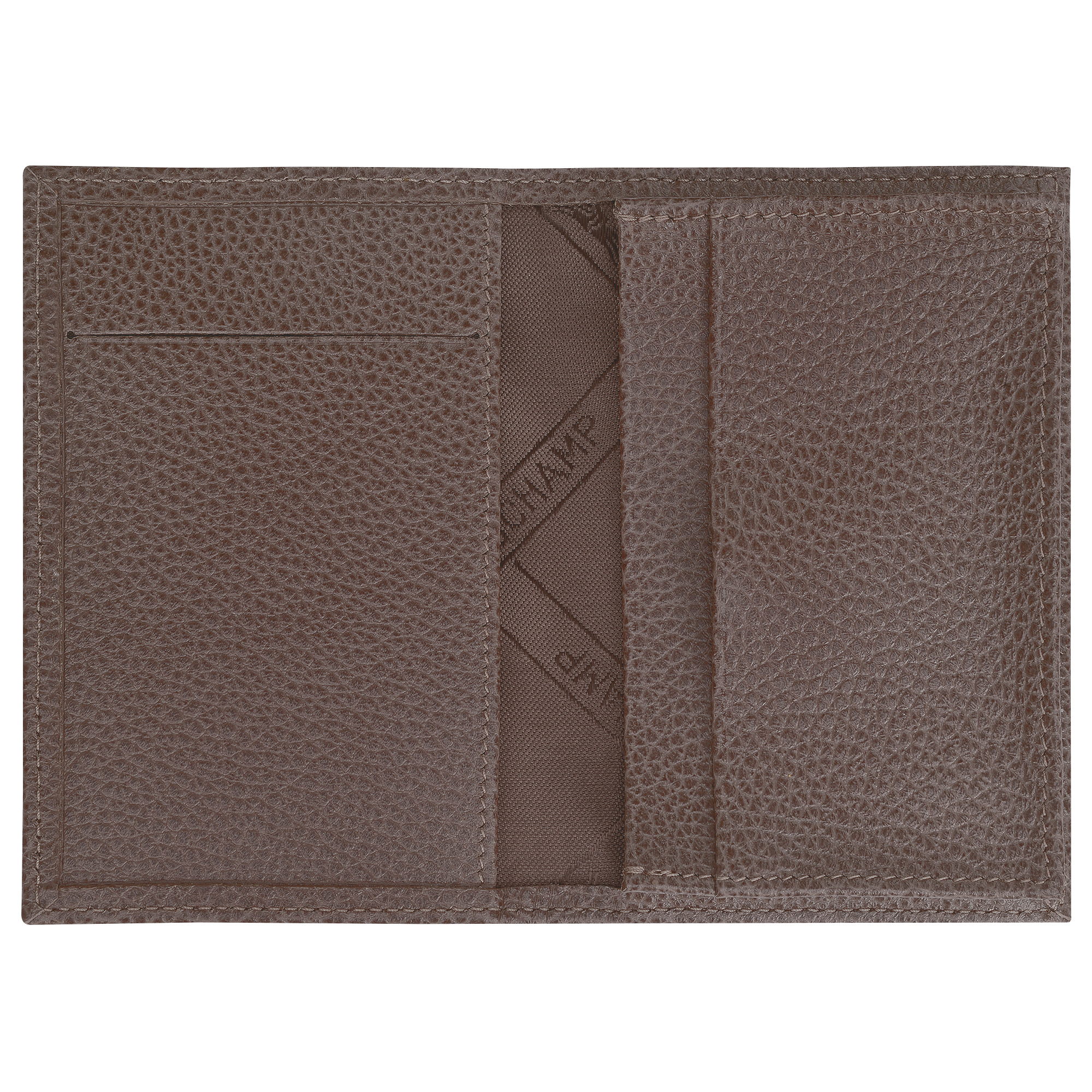 Le Foulonné Card holder Taupe - Leather - 3