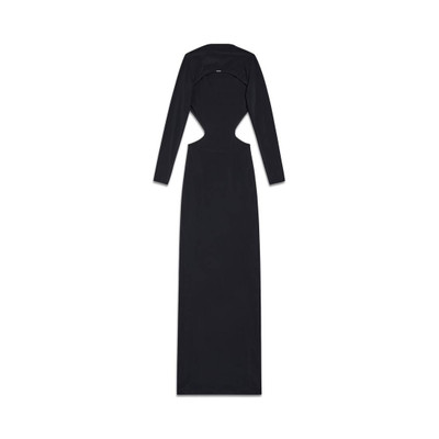 BALENCIAGA Women's Cut-out Maxi Dress in Black outlook