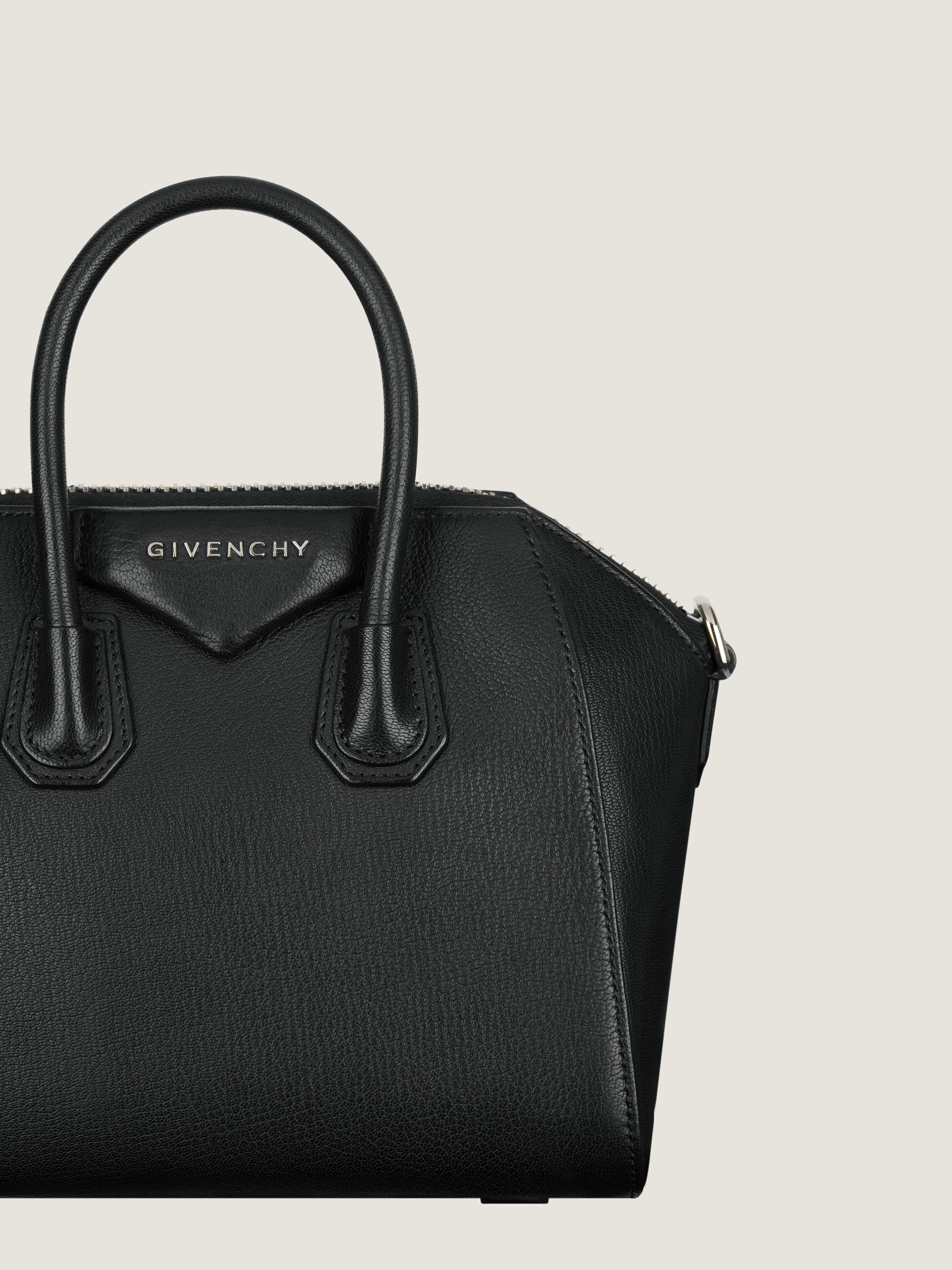MINI ANTIGONA BAG IN GRAINED LEATHER - 4
