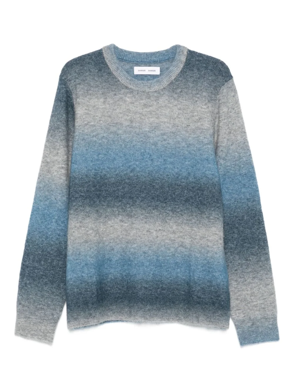 ombre crew-neck sweater - 1