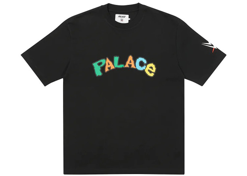 PALACE Palace x WWE Nice Day T-Shirt Black outlook