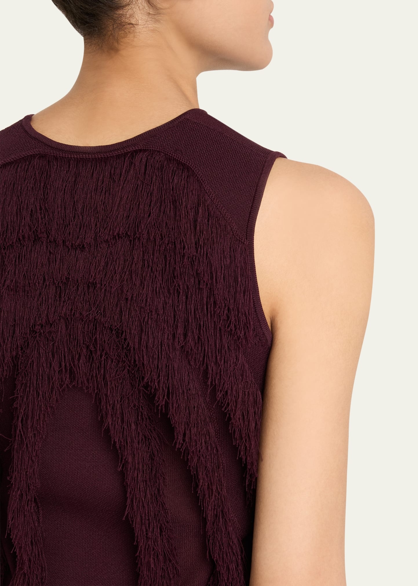 Bonnie Sleeveless Fringe Knit Top - 5